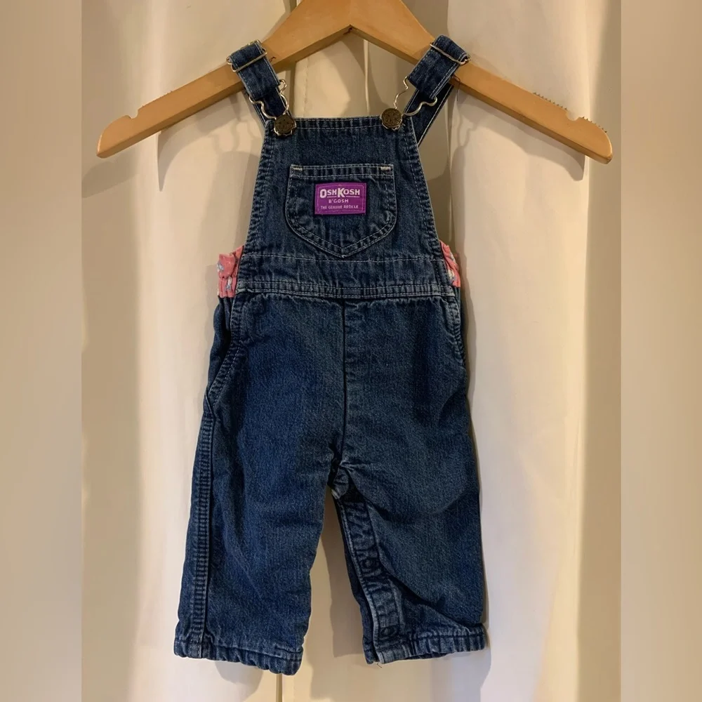 Oshkosh Snowman Baby Overalls Vintage Size 3-6 Months Made In‎ USA
